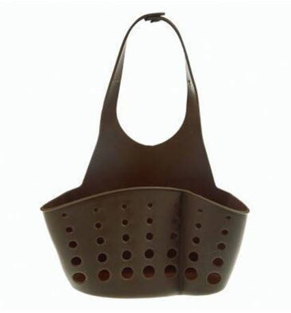 

Держатель для губок, мочалок, силикон, цвет коричневый, размер самой корзинки 16*8см