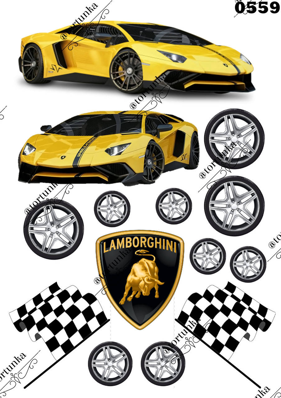 

Вафельна картинка Lamborghini №0559