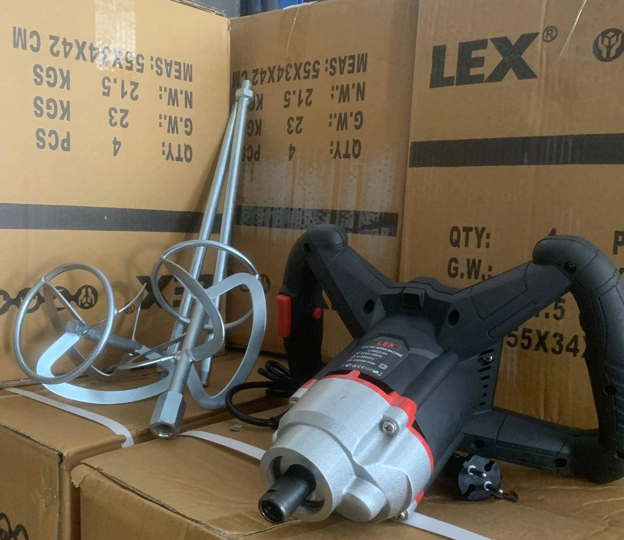 

Миксер строительный Lex LXM25-2H - 2500 Ват НОВИНКА 2020 года