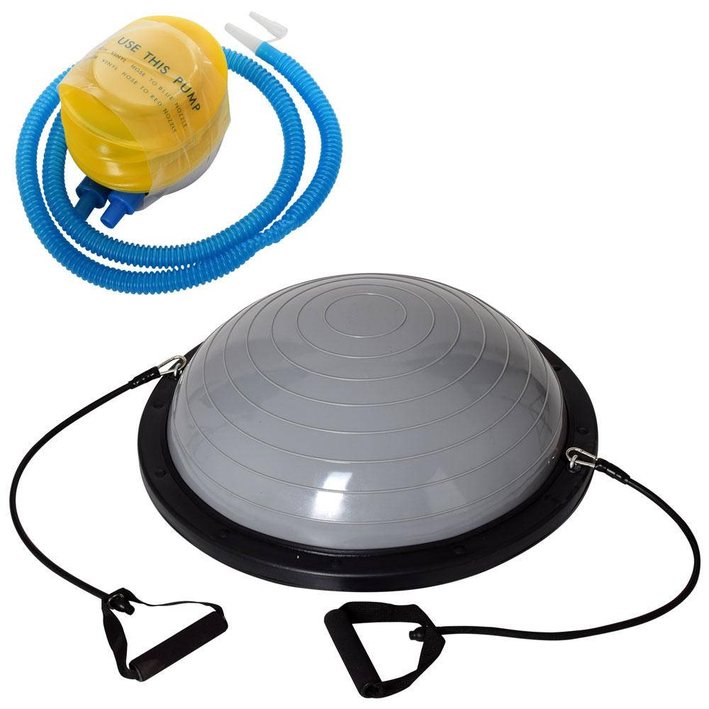 

Балансировочная платформа Босу для фитнеса и гимнастики BOSU OSPORT (диаметр 60 см) MS 2609-2 Серый