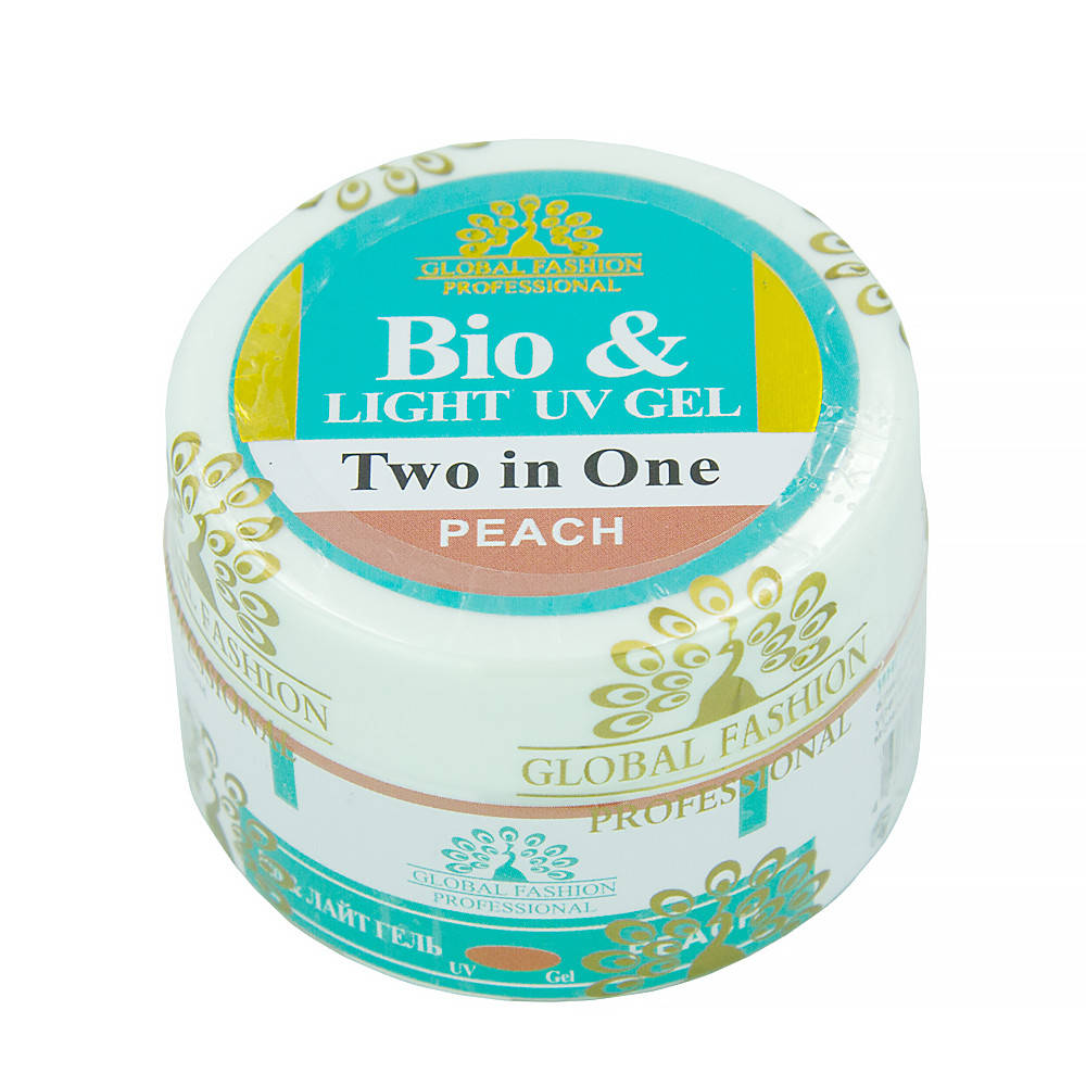 

Моделирующий гель для ногтей Global Fashion Bio Gel Peach 15 мл