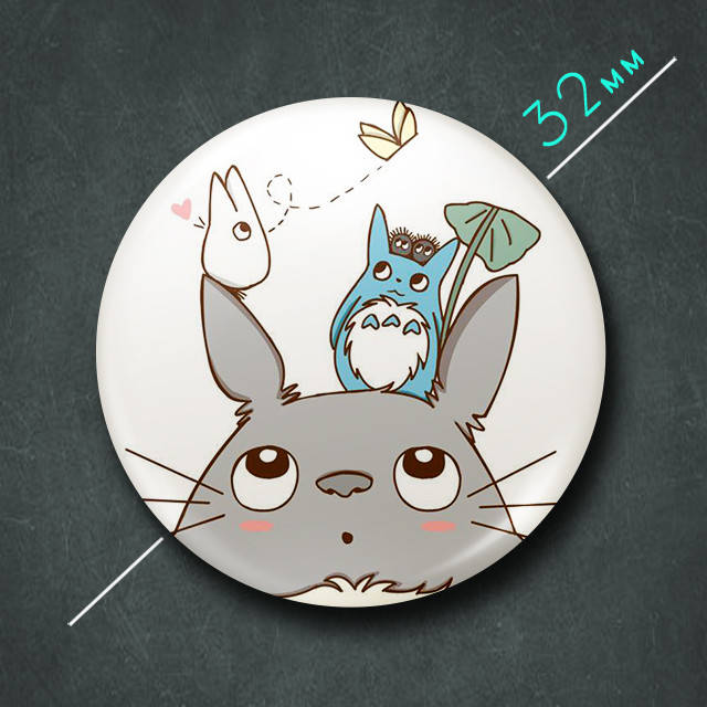 

"Мой сосед Тоторо / My neighbor Totoro" значок круглый на булавке Ø32 мм