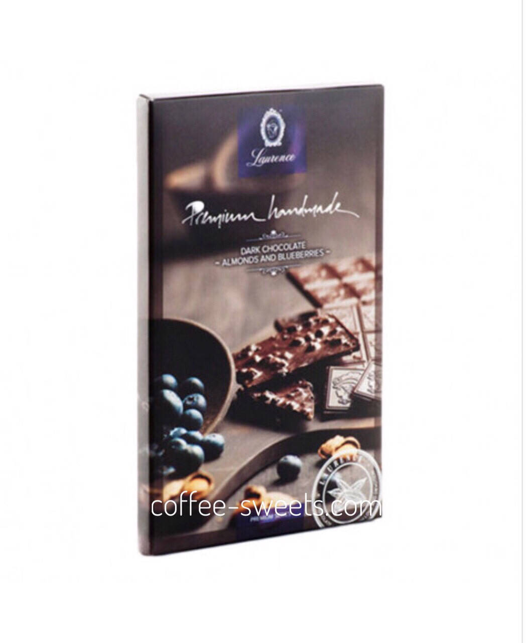 

Шоколад Laurence темный шоколад с миндалём и черникой, 80 г