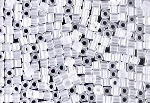 

Miyuki Square Beads 1,8 мм SB0131F Crystal Matted