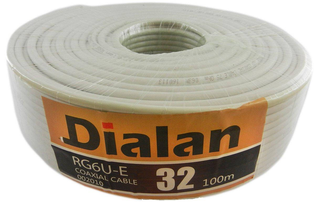 

Коаксиальный кабель Dialan RG6U-32W CCS Econom Экранирование 32% 75 Ом 100м