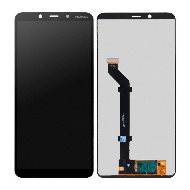 

Дисплей Nokia 3.1 Plus TA-1104, TA-1113, TA-1117, TA-1118, TA-1124, TA-1125, с тачскрином, Original PRC, Black