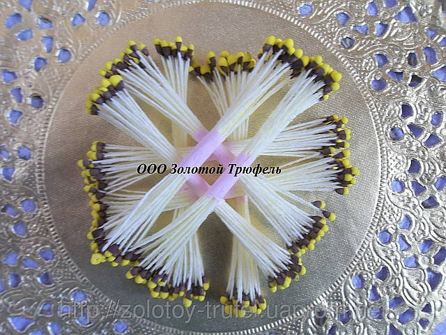 

Тычинки мини Ф 1 мм "Желтые для земляники"