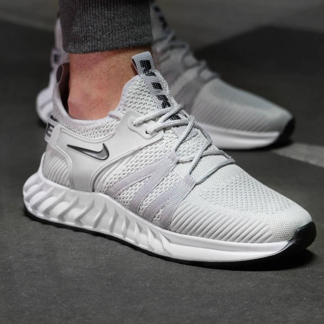 

Мужские кроссовки летние Сетка Nike Найк Серые весна/лето Размеры 40 41 42 44 44, Серый