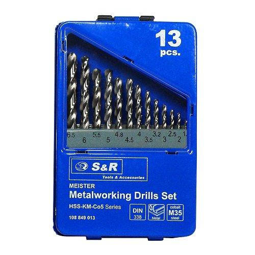 

Набор сверл по металлу S&R Meister Co 13 шт.