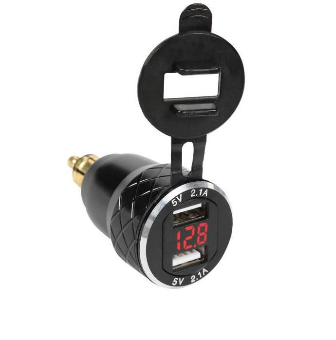 

Мото зарядка USB 4.2А разъем BMW DIN Hella с вольтметром