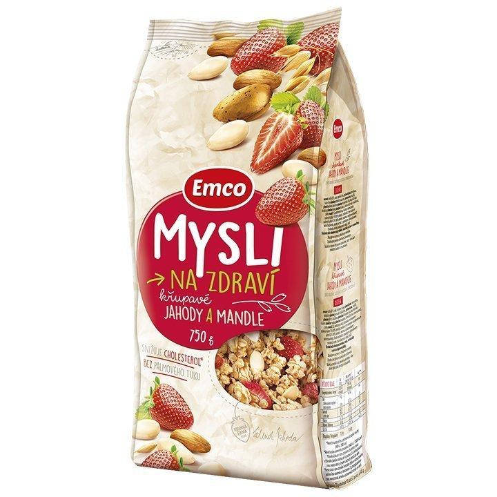 

Мюсли хрустящие Emco Musli с клубникой и миндалем 750 г