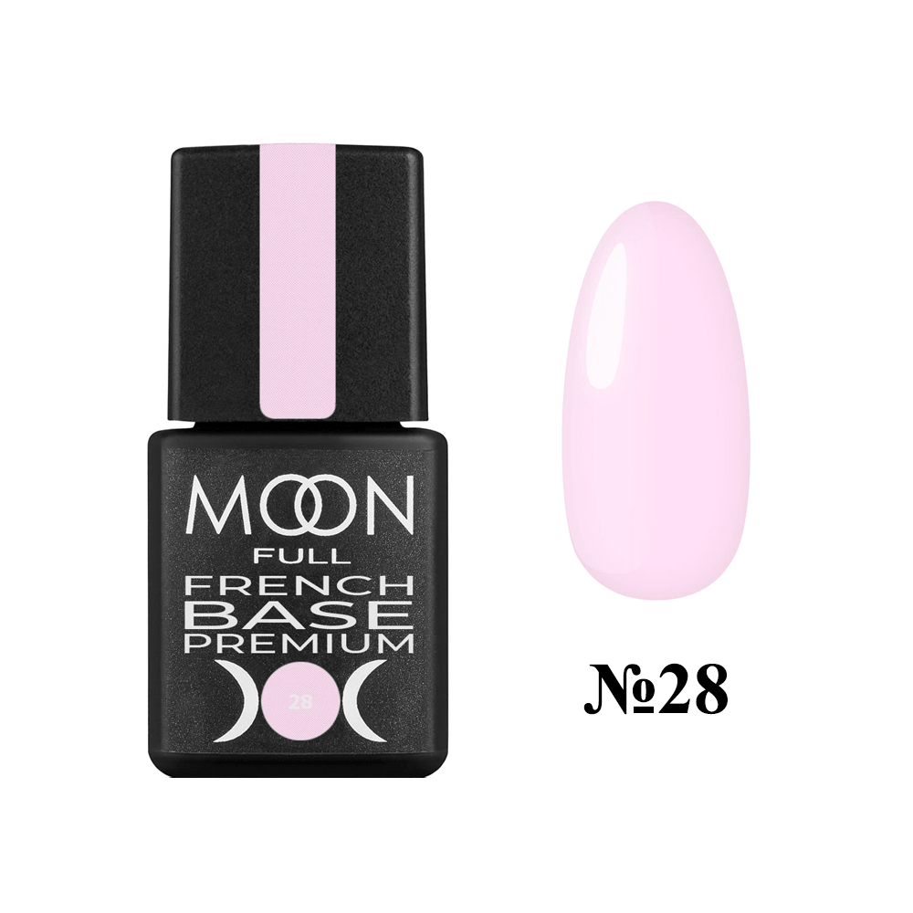 

База Premium French №28 Moon Full (світло рожевий), 8 ml