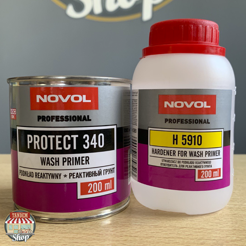 

Грунт реактивный Novol Protect 340 1:1, 200 мл + 200 мл Комплект, Красный