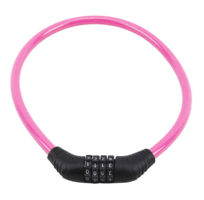 

Велосипедный замок кодовый Lock Pink
