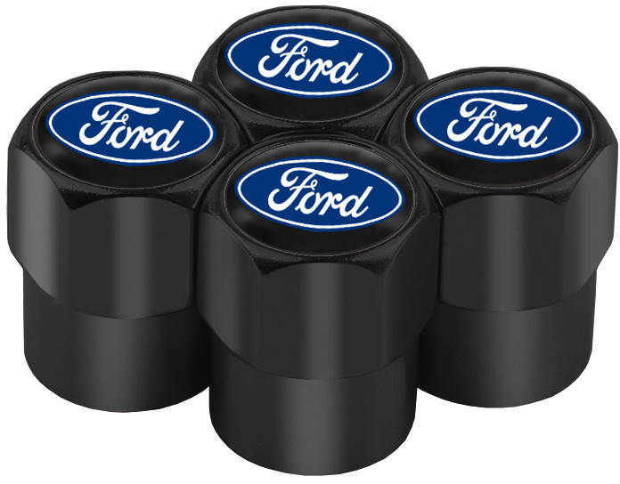 

Колпачки на Ниппель Ford Black (4 шт), Черный