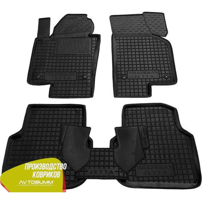 

Авто коврики в салон Volkswagen / Фольцваген Jetta 2011+ ( EU / USA ), Черный