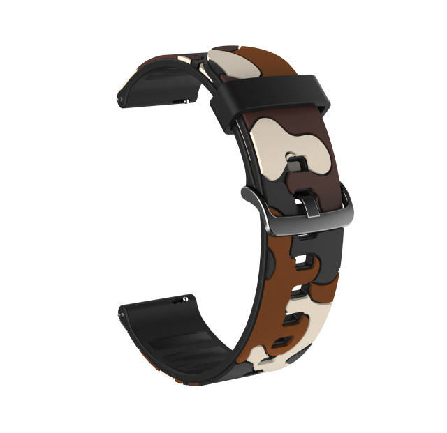 

Ремешок сменный из мягкого силикона для Xiaomi Amazfit Bip 20мм в стиле Military Brown