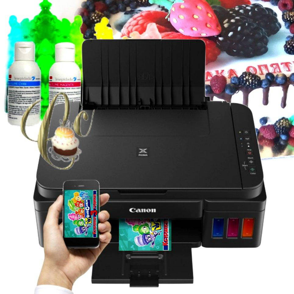 

Пищевой кондитерский принтер Canon Cake Pro WiFi + сканер с СНПЧ НОВЫЙ