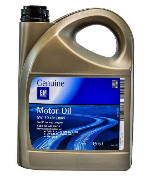 

Моторное масло GM Motor Oil Dexos2 5W-30 5л (93165557) Org 93165557