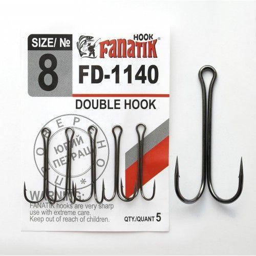 

Двойной крючок Fanatik FD-1140 № 8, 5 шт.