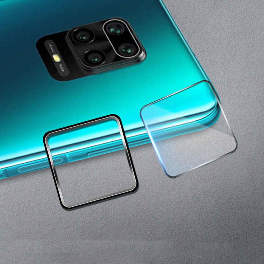 

Защитное стекло и рамка Tempered Glass 0,3 мм на заднюю камеру для Xiaomi Redmi Note 9 Pro / Note 9s