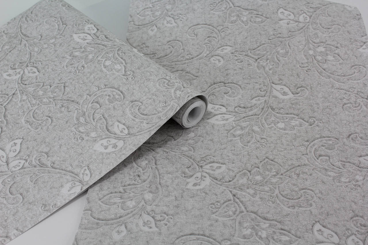 

Шпалери бумажні на бумажній основі дуплекс ВолДрім 53см*10м 2554-6, Серый