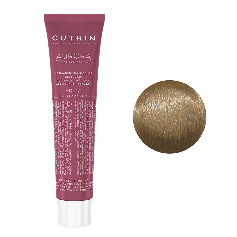 

Краска для волос Cutrin Aurora Permanent 8.0 светлый блонд 60 мл