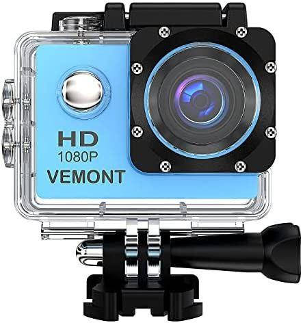 

Екшн-камера VEMONT 1080P 12 МП 2,0-дюймова Full HD