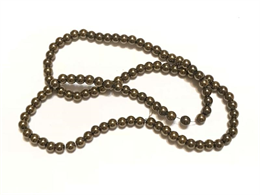 

Бусины Гематит (бронза) на нитке гладкий шарик d-4мм L-37см