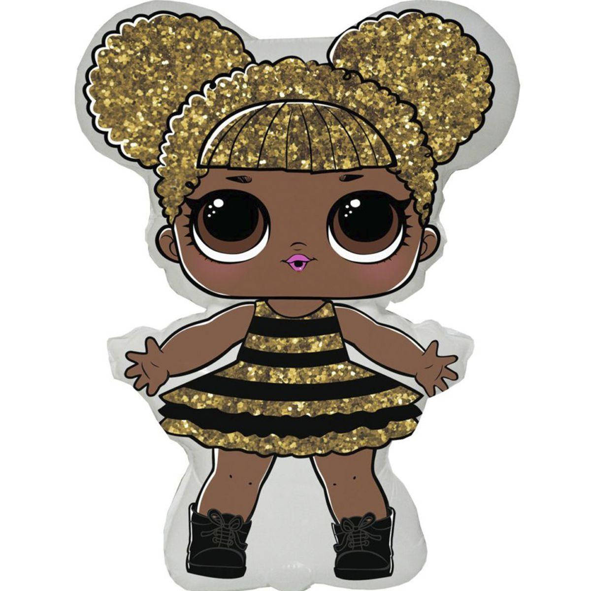 

Фольгированный шар большой фигурный Кукла Лол Квин Би LoL Queen Bee