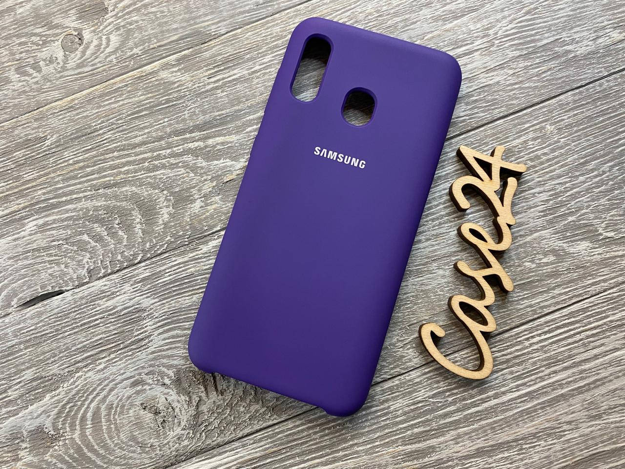 

Чехол Soft touch для Samsung Galaxy A30 (8 цветов) фиолетовый