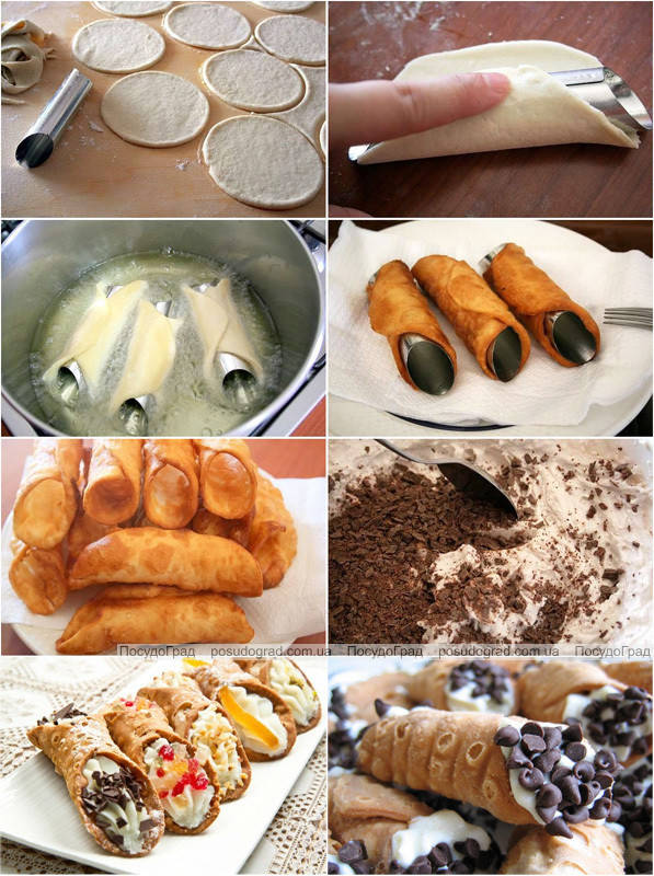 

Формы для выпечки трубочек, круассанов и канноли (6 шт.)