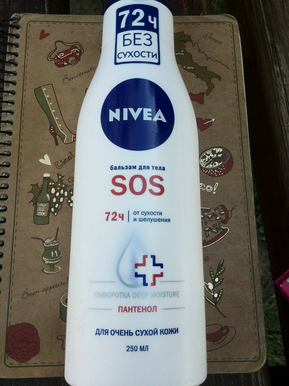 

Nivea / Нивея SOS Бальзам-крем для тела увлажняющий с пантенолом для очень сухой кожи, 250 мл.