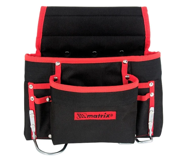 

Подсумок поясной, 8 карманов, держатель для молотка, для клещей, MTX (902429)