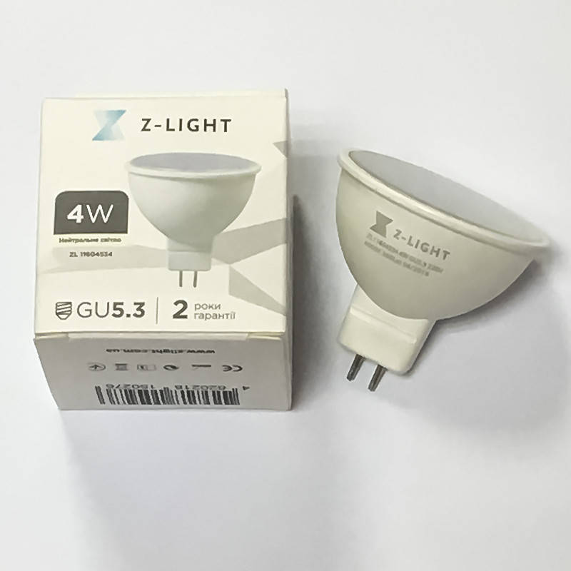 

LED лампа для точечных светильников MR16 4W GU5.3 4000k