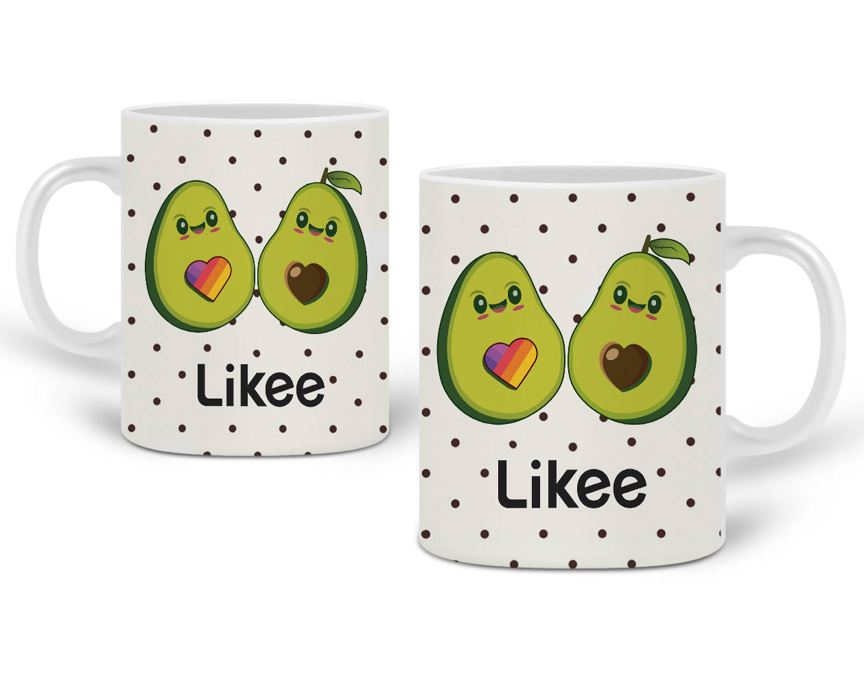 

Кружка Лайк Авокадо (Likee Avocado) 330 мл Чашка Керамическая (20259-1031), Белый