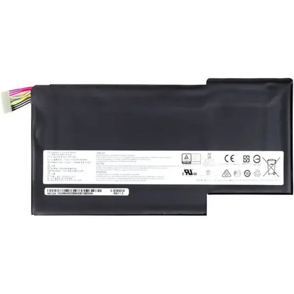 

Аккумулятор к ноутбуку MSI NB470105 Black (GS63 Stealth Pro Series BTY-M6J 11.4 V 5700 mAh original), Черный