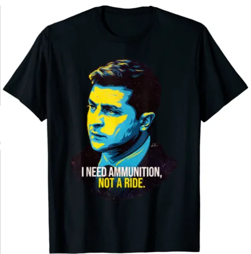 

Мужская футболка с принтом "I need ammunition, not a ride" Черный, L