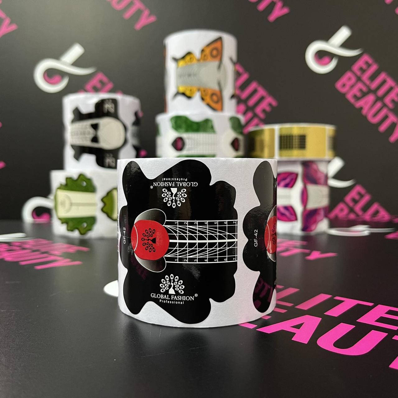 

Формы для наращивания ногтей (черные) 300 шт, Черный