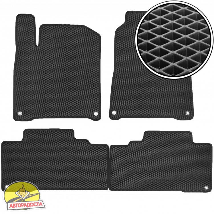 

Коврики в салон для Ssangyong Korando '11-, EVA-полимерные, черные (Kinetic), Черный