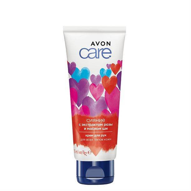 

Крем для рук з екстрактом троянди і маслом ши «Сяйво» Avon, 75 мл