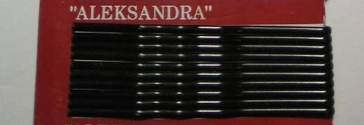 

Невидимки для волос черные Александра 55мм, Черный