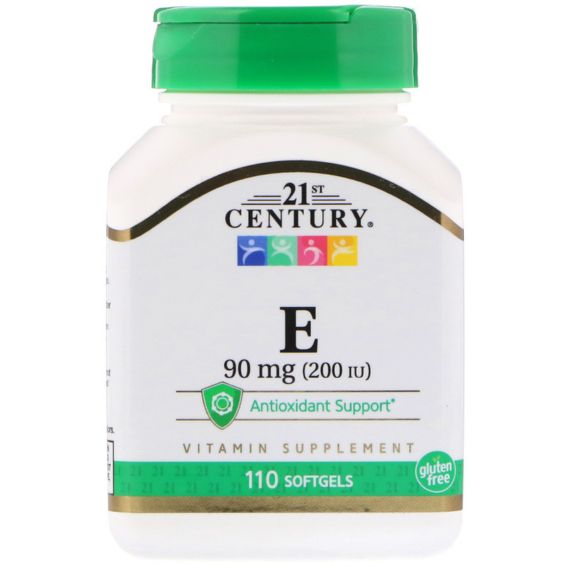 

Vitamin E 90 мг 200 IU 21st Century 110 капсул
