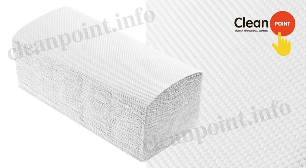 

Рушники паперові целюл., V-складання Lux Small +, 2-х шарові, (12пач/міш) 150 шт/пач Clean Point