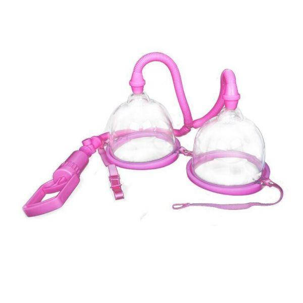 

Двойная вакуумная помпа для груди BREAST PUMP, 10 см., Розовый