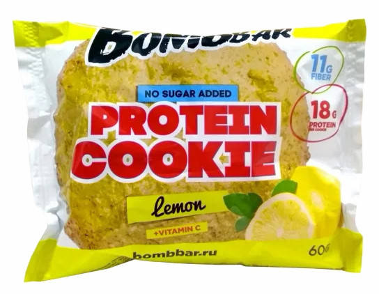

Протеиновое печенье Bombbar Лимон (60 грамм)