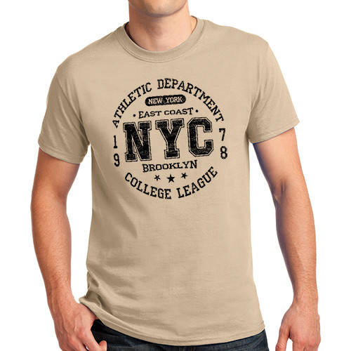 

Футболка мужская «NYC» песочная