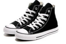 

Высокие черно-белые кеды Converse All Star 34-42р, Черно-белый