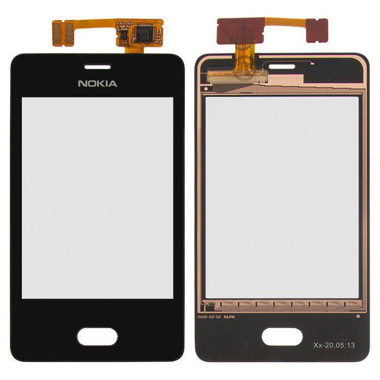 

Сенсор (тачскрин) Nokia Asha 501 Black, Черный