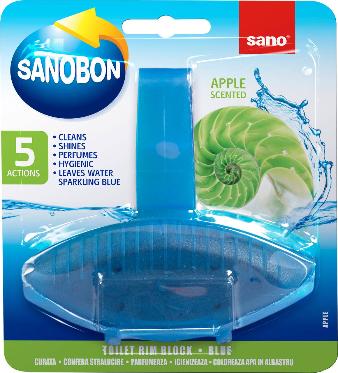 

Sano Sanobon Green подвеска для унитаза Зелений чай и Лимон 5 в 1